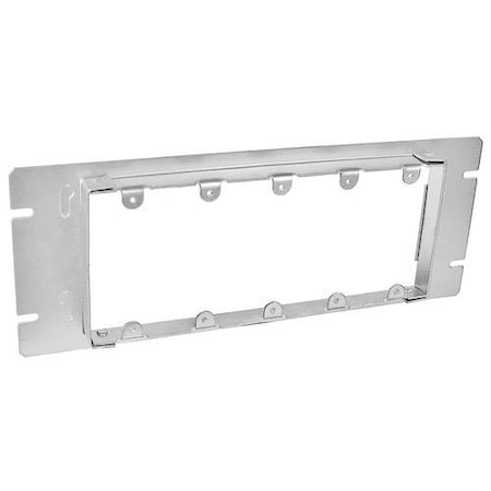 Southwire Box Cover, 5 Gang, Galvanized Steel, Ring and Raised Cover Type GBDC-125